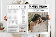Newspaper Wedding Template, an Invitation Template by ZoloDesignHub (Thumbnail 6 of 9)