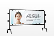 Fence Barrier Banner Mockup, an Advertising Mockup by SLAB! Design (Thumbnail 4 of 5)
