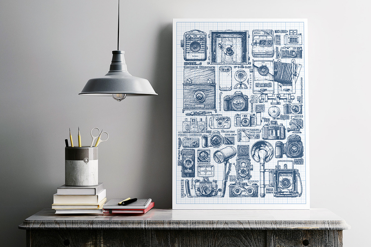 Types of photo cameras, an Education Illustration by CatMadePattern (Photo 3 of 8)