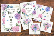 Blooming Hydrangia Cards, a Card Template by Depiano (Thumbnail 2 of 8)
