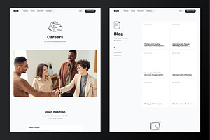 RUN Saas & Ai Framer Template