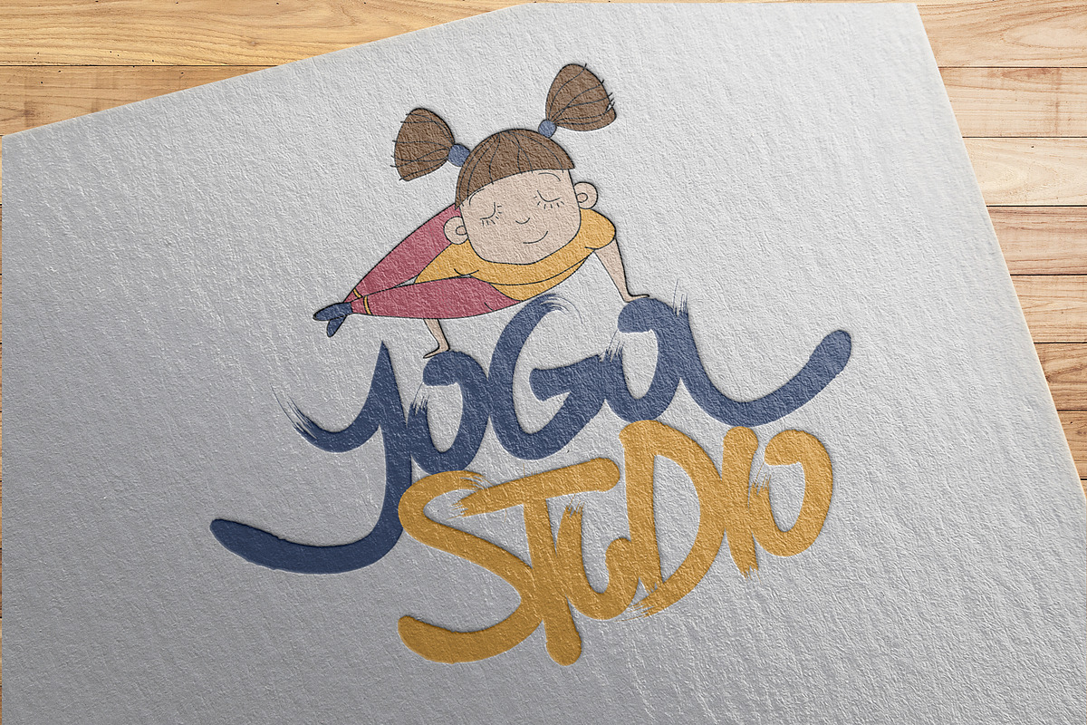 Yoga Poses with Cute Girl Character, an Object Graphic by CARROTDESIGN (Photo 3 of 4)