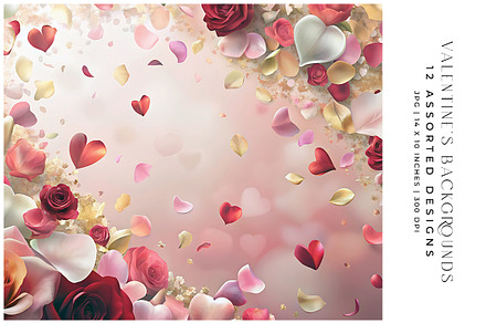 Valentine's Backgrounds, a Background Graphic by Digital Art Creations
