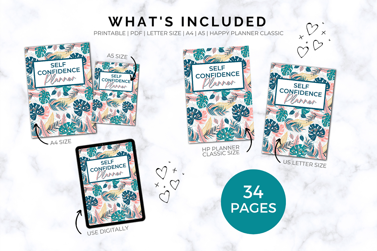 Self Confidence Planner - Printable