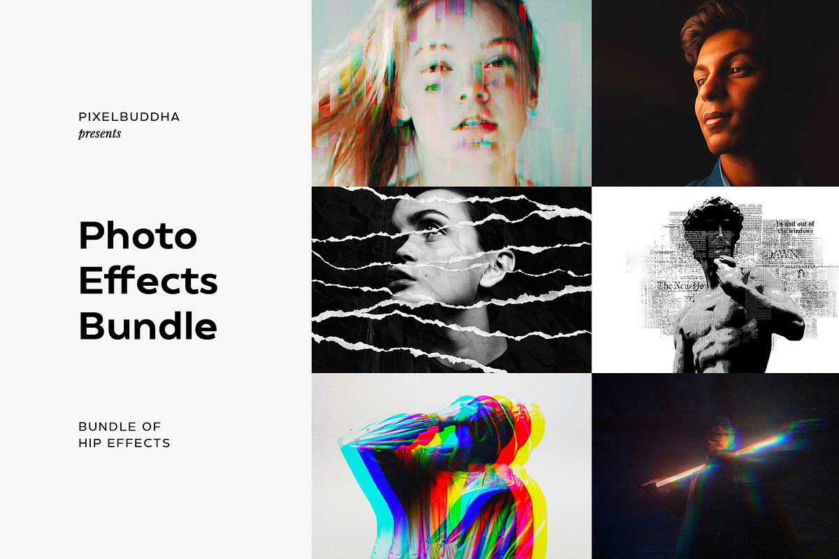 30 Hip Photo Effects Bundle, a Layer Style Add-On by pixelbuddha.net (Photo 1 of 32)
