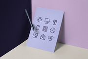 Mega Bundle: 500+ Vector Line Icons, an Icon by Abstracto-Create (Thumbnail 2 of 10)