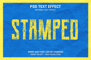 Grunge Rubber Stamp Text Effect, a Layer Style Add-On by bdrobin