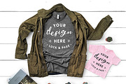T-Shirt Mockup Bundle Bella Canvas, a Shirt Mockup by lock and page (Thumbnail 39 of 71)