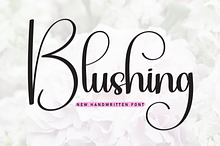 Blushing | Script Font
