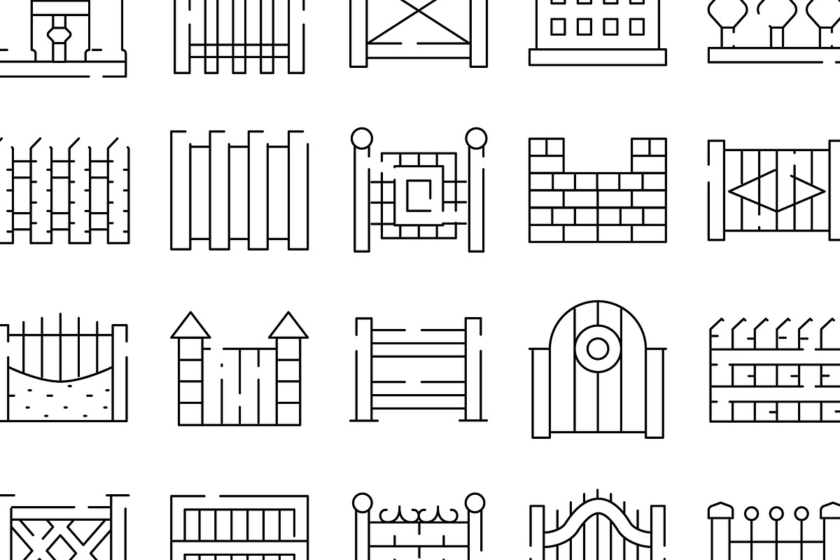Outline icons set showing various, an Object Graphic by pikepicture (Photo 3 of 3)