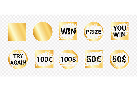 Try again lottery text stickers -