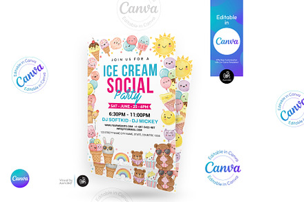 Ice Cream Social Flyer