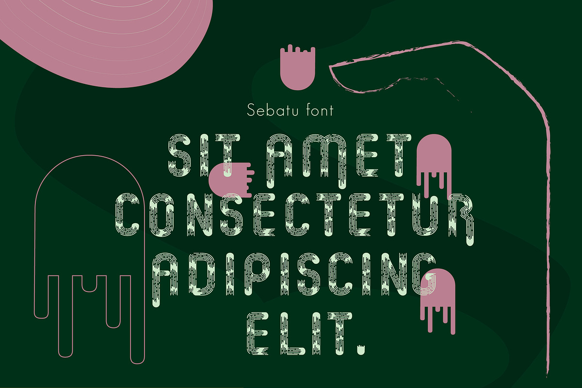 Sebatu modern font preview 2