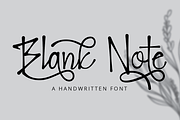 Blank Note - Ink Handwritten Font, a Script Font by PutraCetol Studio (Thumbnail 1 of 11)