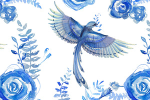 Watercolor seamless pattern