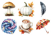 Silver Autumn Clipart, an Illustration by CitraGraphics (Thumbnail 3 of 5)