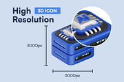 20 Artificial Intelligence 3D Icons, an Object 3D Model by Bilicube Studio (Thumbnail 2 of 6)