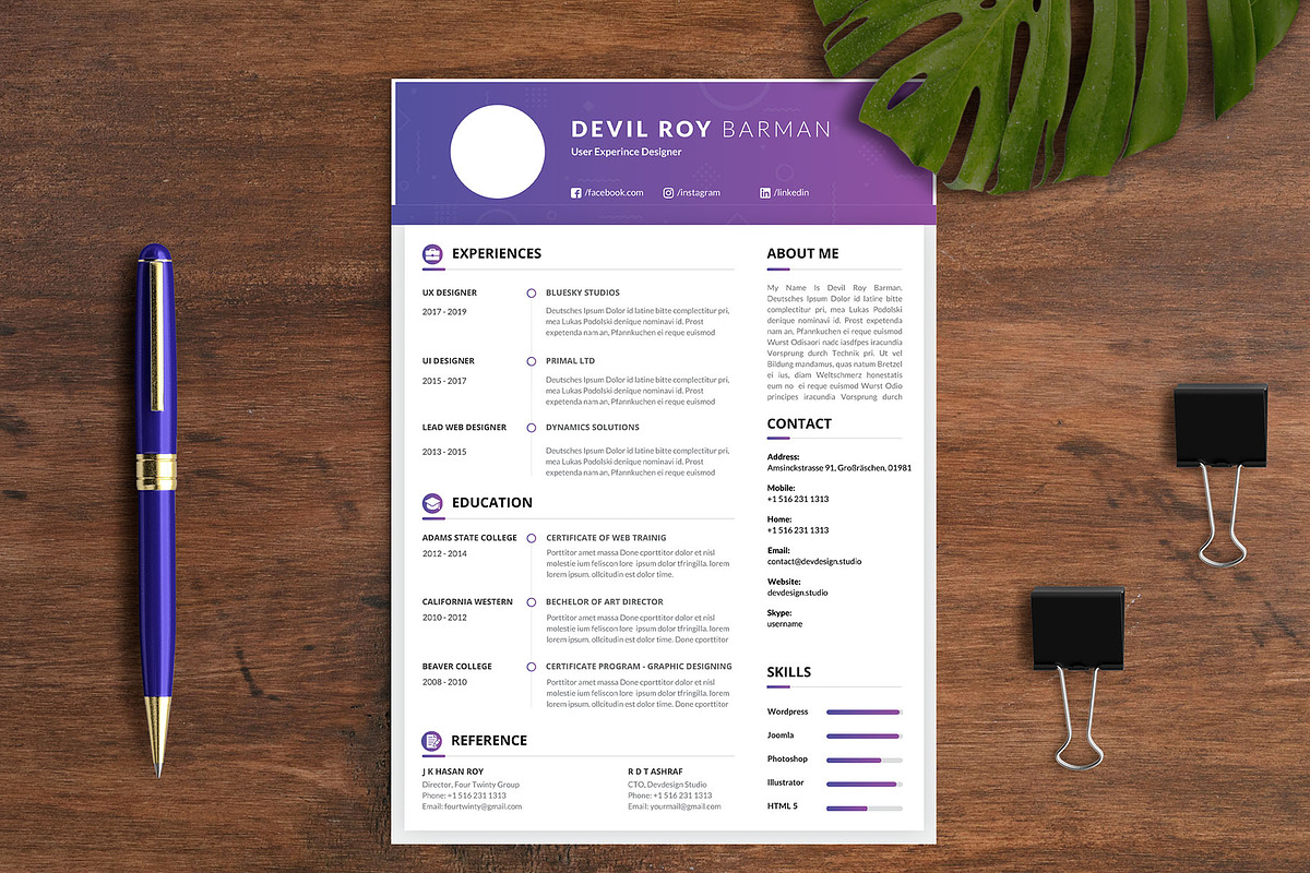 Resume, a Resume Template by litoondev (Photo 3 of 3)