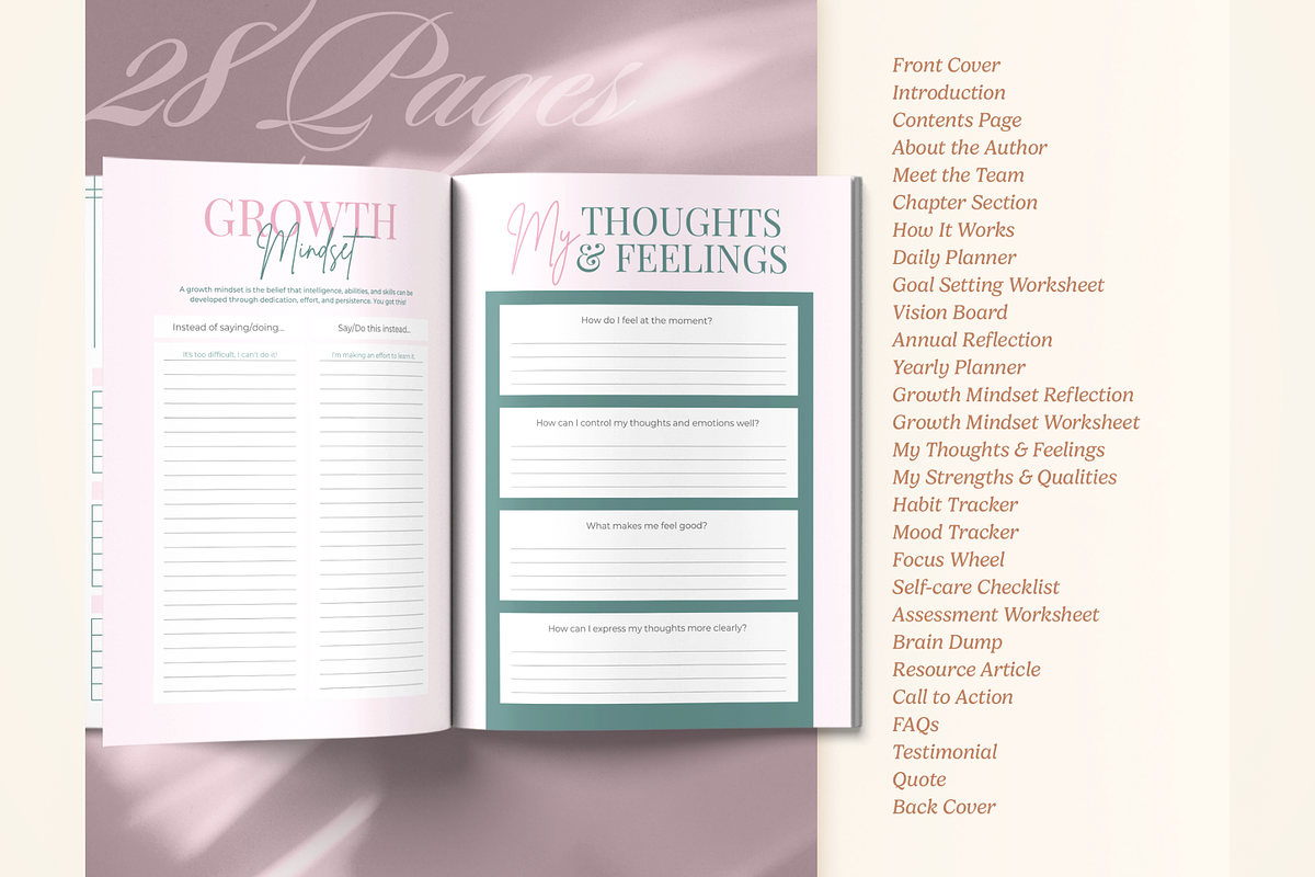 Mindfulness Journal, a Stationery Template by Creatif Foundry (Photo 5 of 7)