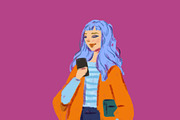 15 hand drawn girls illustration set, an Illustration by Plainly Simple Store (Thumbnail 8 of 13)