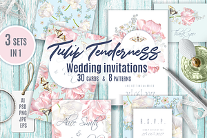TULIP TENDERNESS|Wedding invitations