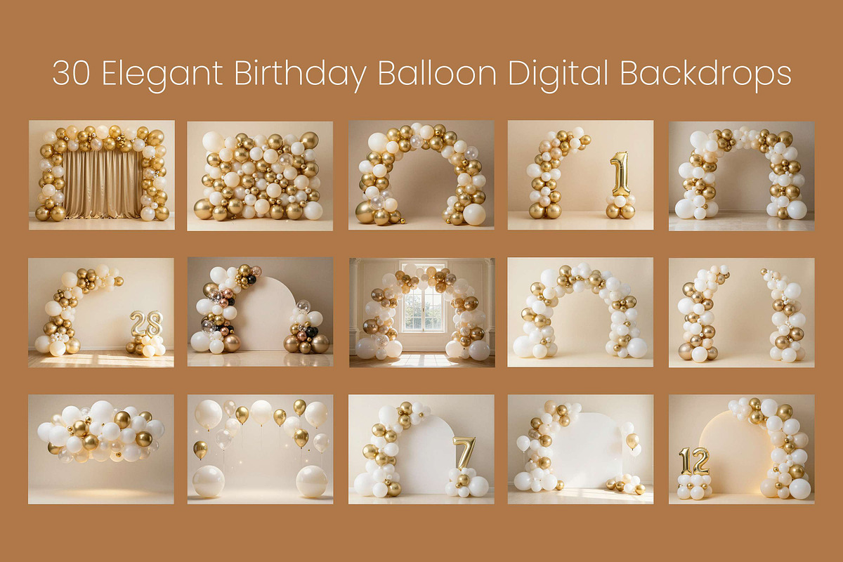 Elegant Birthday Digital Backdrops, a Background Graphic by 3Motional (Photo 9 of 19)