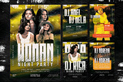 6 Dj Tour Flyer Template - Photoshop, a Flyer Template by Azruca (Thumbnail 2 of 4)