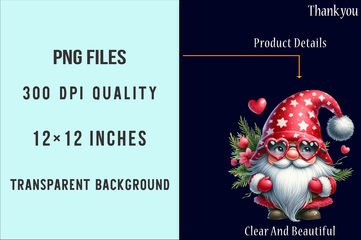 Red And White Gnome Clipart, an Illustration by SinaCreation (Photo 6 of 7)