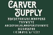 Carver Supply - Vintage Font, a Slab Serif Font by Arendxstudio (Thumbnail 2 of 9)