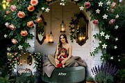 41 Flower Arch Digital Backdrops, a Background Graphic by 3Motional (Thumbnail 5 of 8)