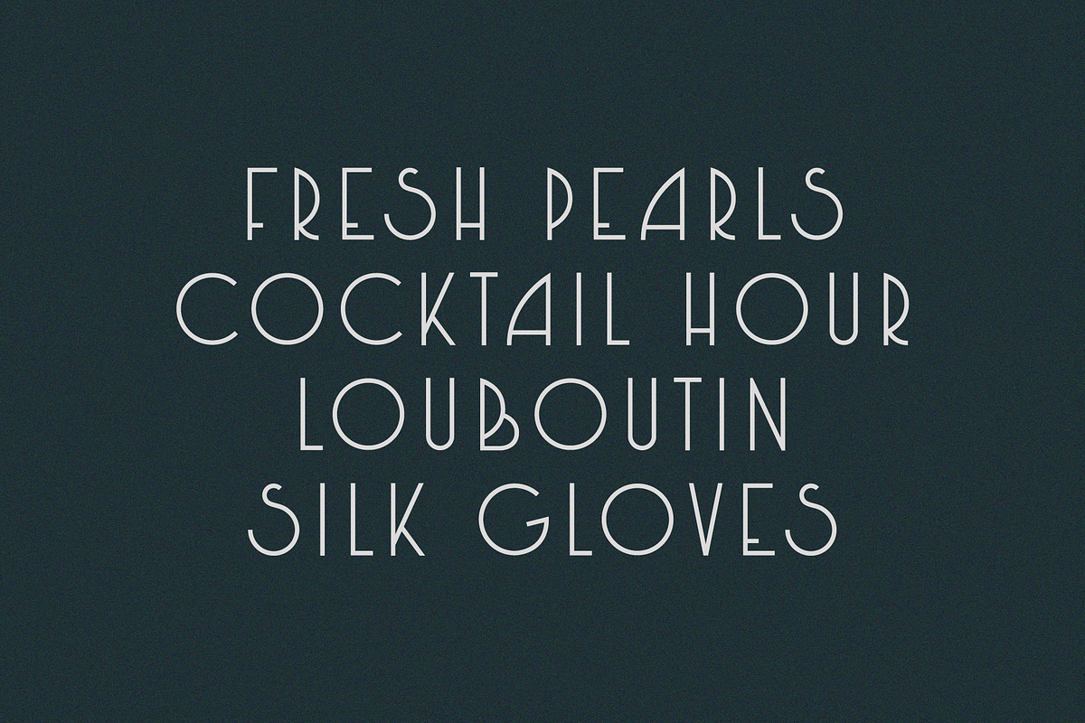 Champagne Toast 1923 - Art Deco Sans, a Sans Serif Font by Like Magic Studio (Photo 7 of 8)