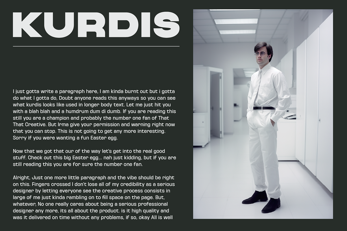 Kurdis Font Family (30 Styles), a Sans Serif Font by That That Creative (Photo 5 of 15)