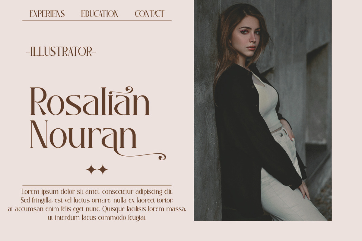Naumia, a Serif Font by Kenrichi (Photo 3 of 10)
