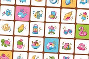 50 Animated Summer Flat Icons, an Emoji Icon by Vectors Market (Thumbnail 3 of 4)