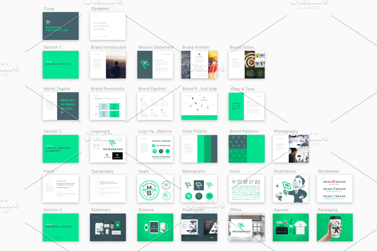 Branding & Identity Presentation Kit, a Presentation Template by Loudoun Design Co. (Photo 4 of 13)