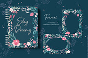 Celestial Florals Pattern & Clipart, an Illustration by Cozy pattern shop (Thumbnail 6 of 10)