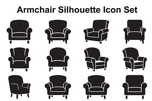 Cozy Armchair Silhouette Collection, an Object Graphic by Creativeshirt