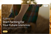 Agriculture Farming Framer Template, a Landing Page Template by Hammad Arif (Thumbnail 1 of 4)