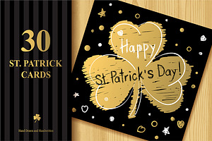 St. Patrick`s Day Greeting Cards Set