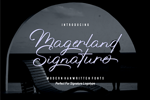Magerland Handwritten Signature Font