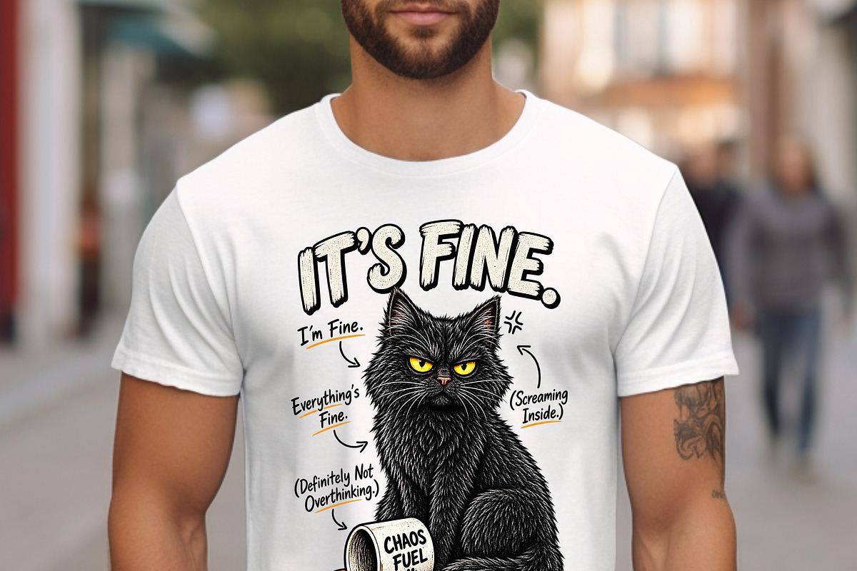 It's Fine Everything's Fine PNG, an Object Graphic by Star Graphic Design (Photo 2 of 12)