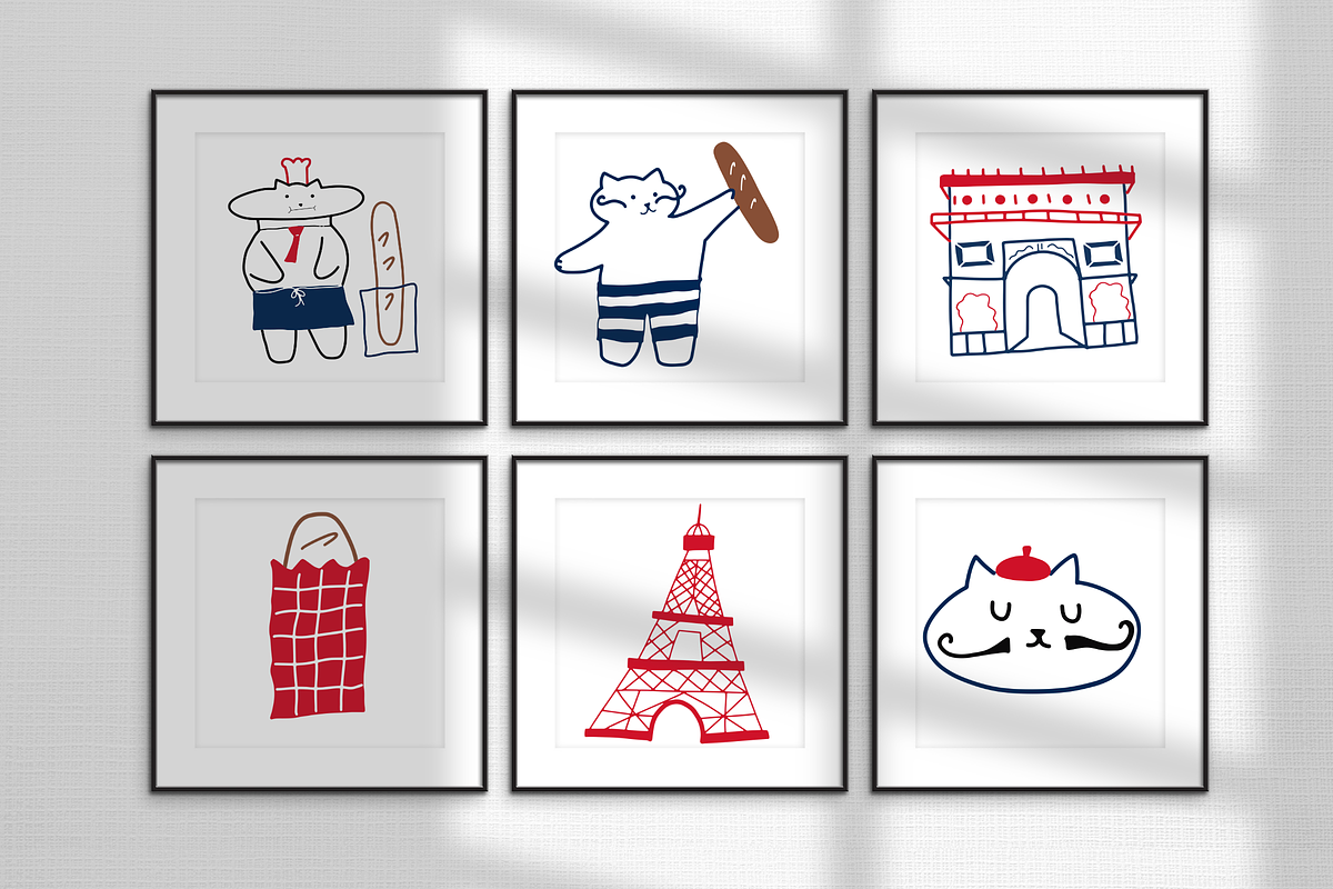 32+ France Illustration Set, an Object Illustration by The Journey Atelier (Photo 5 of 10)
