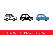 Car Vehicle Vector Design, a Solid Icon by Artonix (Thumbnail 1 of 2)
