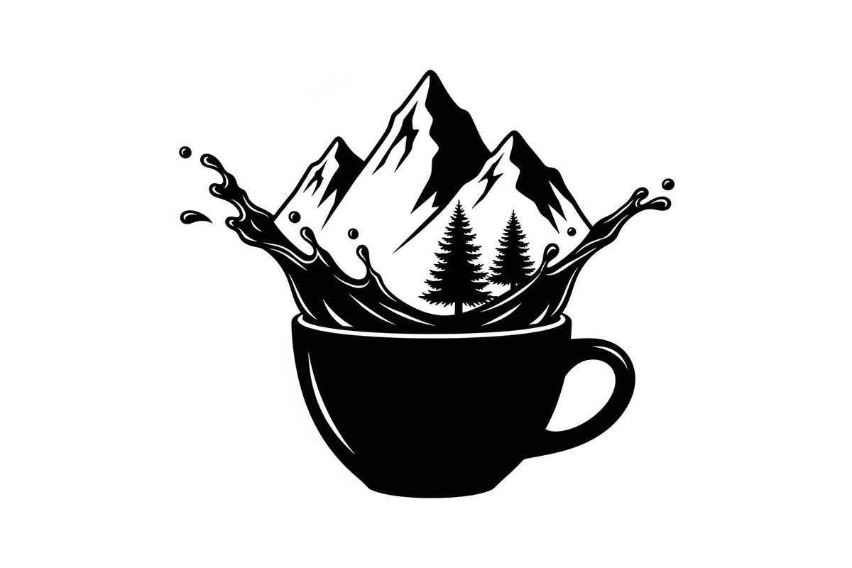 Mountain Coffee Cup Design Bundle, an Illustration by yasushie (Photo 18 of 31)