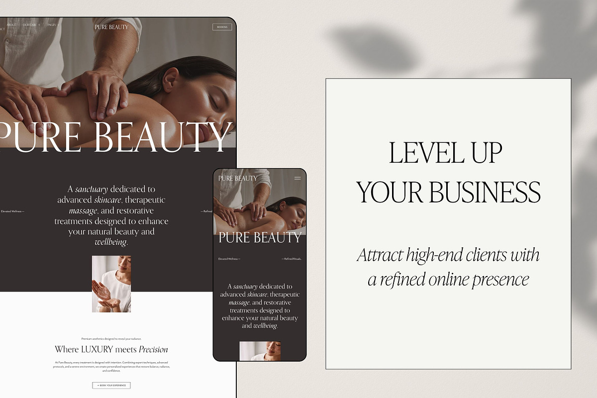 Luxury Beauty Squarespace Template, a Squarespace Template by Studio Marmotte (Photo 8 of 12)