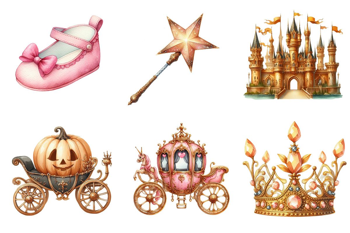 Princess Clipart, an Illustration by CreationArt (Photo 5 of 5)
