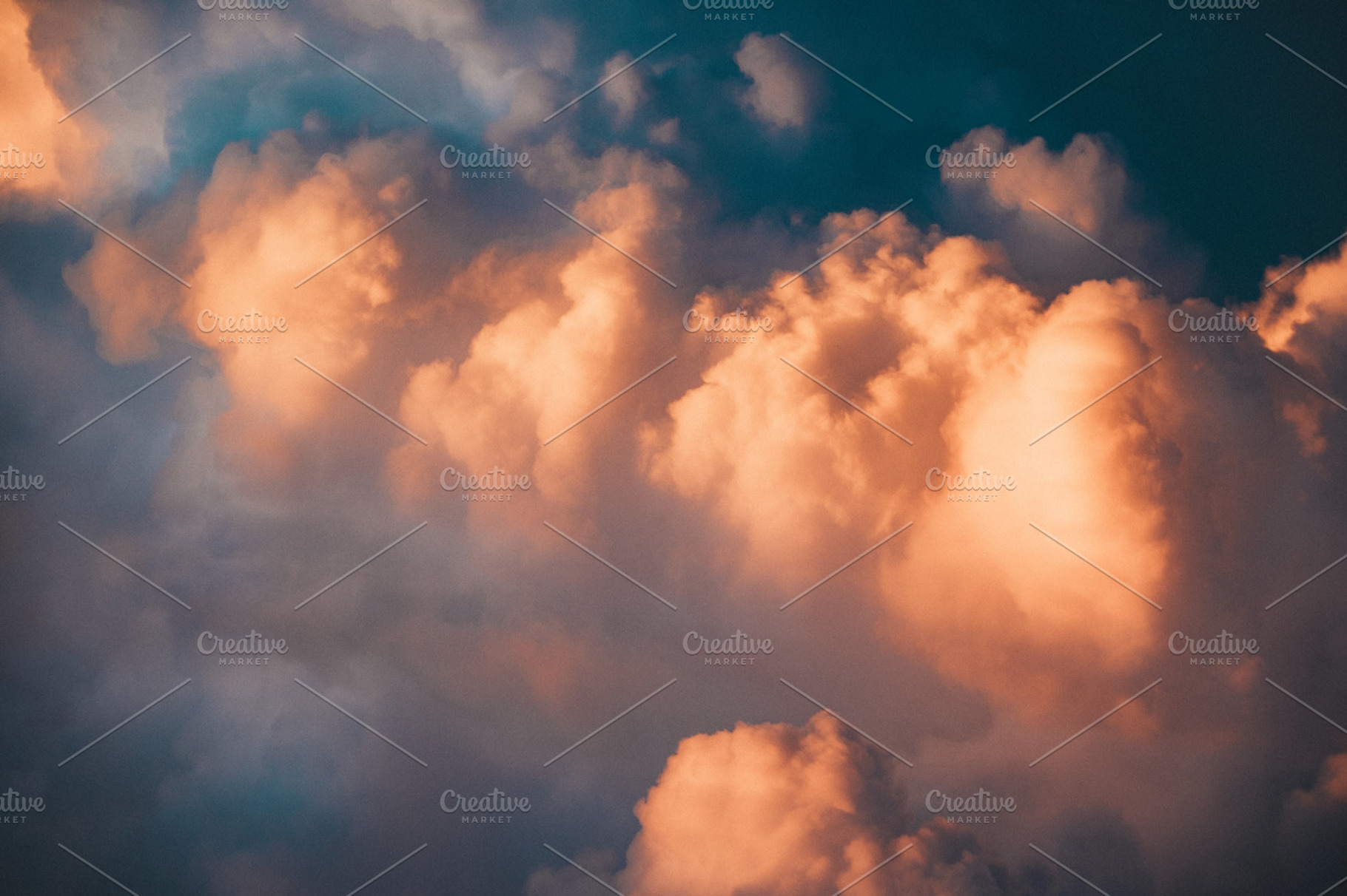 Pink and Blue Clouds, a Photo by Matt Jones