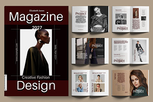 Fashion Magazine Design Layout, a Magazine Template by ContestDesign