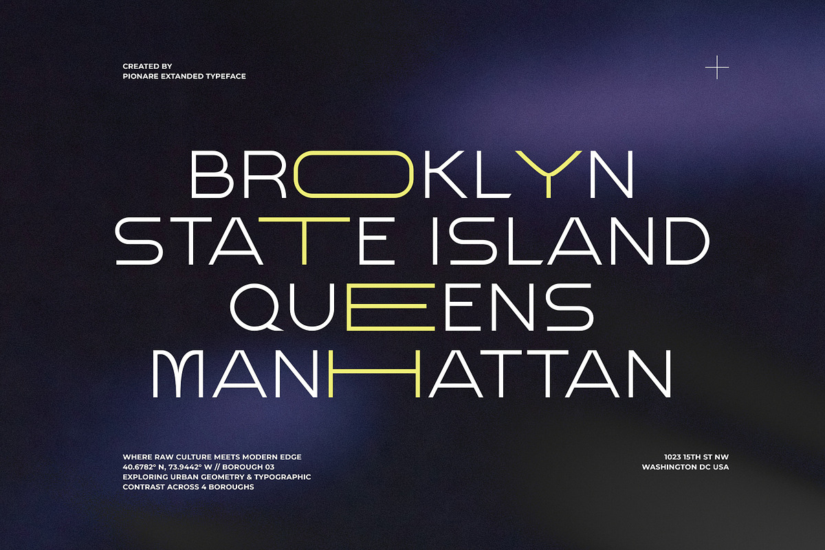 Pionare – Futuristic Extended, a Sans Serif Font by Tammami (Photo 8 of 9)