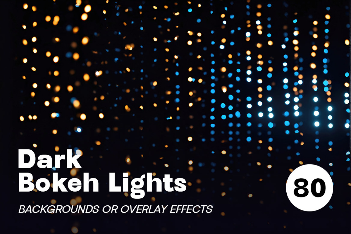 Dark Bokeh Photo Overlay Effects, a Background Graphic by Deeezy (Photo 3 of 14)